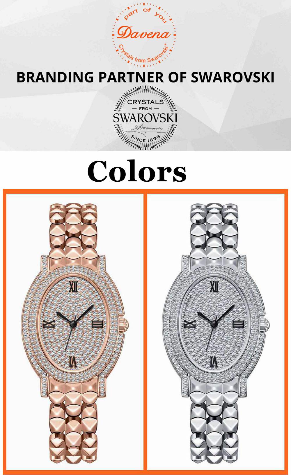 Women Oval Watches bling crystal watch Online – Davena watches