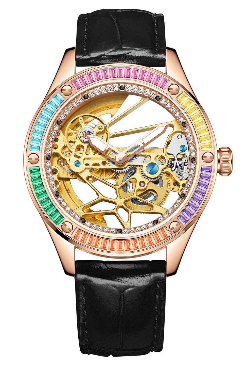 See through watch transparent movement watches – Davena watches