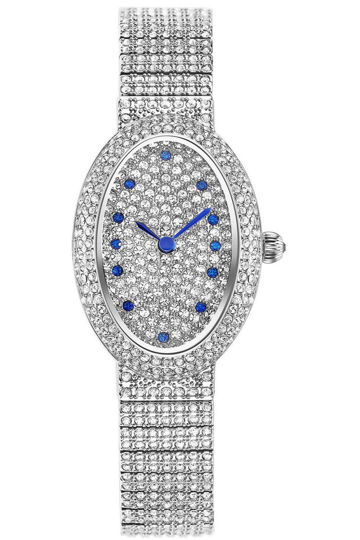 Womens Iced Out Oval watch | Davena – Davena watches