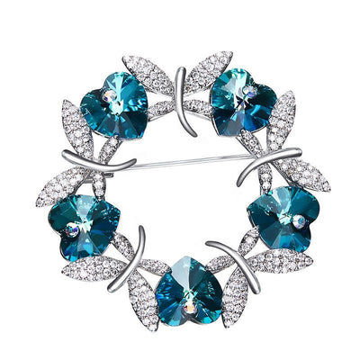 Luxury Blue Purple Butterfly Brooches - Davena watches